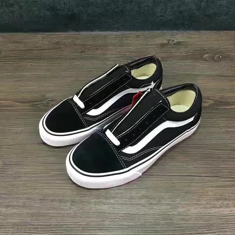 Vans Classic Black White Skate Shoe