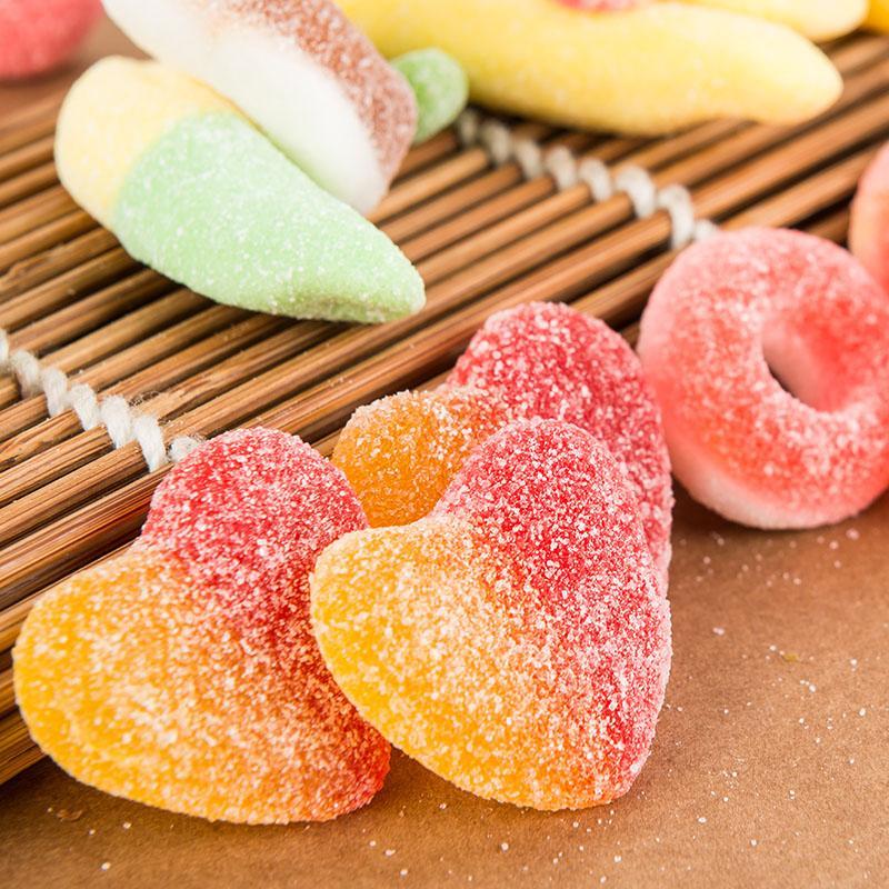 天天特价香港优之良品德国进口qq软糖水果糖果沙混合橡皮糖500g
