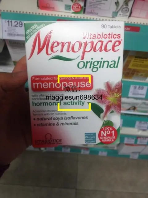 商品名称 Menopace Original 90 Tablets 产地 英国品牌 Vitabiotics 规格 盒装90片服用方法 每天一片在主餐时或餐后服用 以一杯清水或冷饮料重复 为了更好