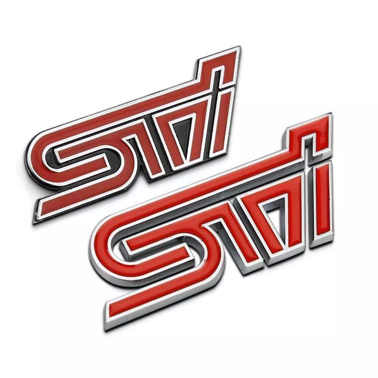金属材质! 品质保证 新款sti车标  独家发售
