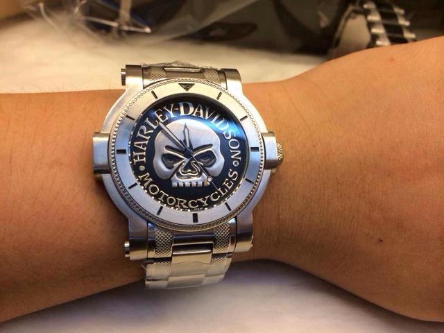 【潮品汇】harley davidson 哈雷戴维森 敢死队3 中性骷髅头手表 两色