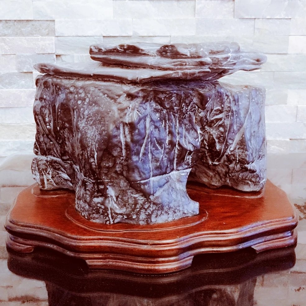 天然灵璧石,扣之有音,称之八音石!