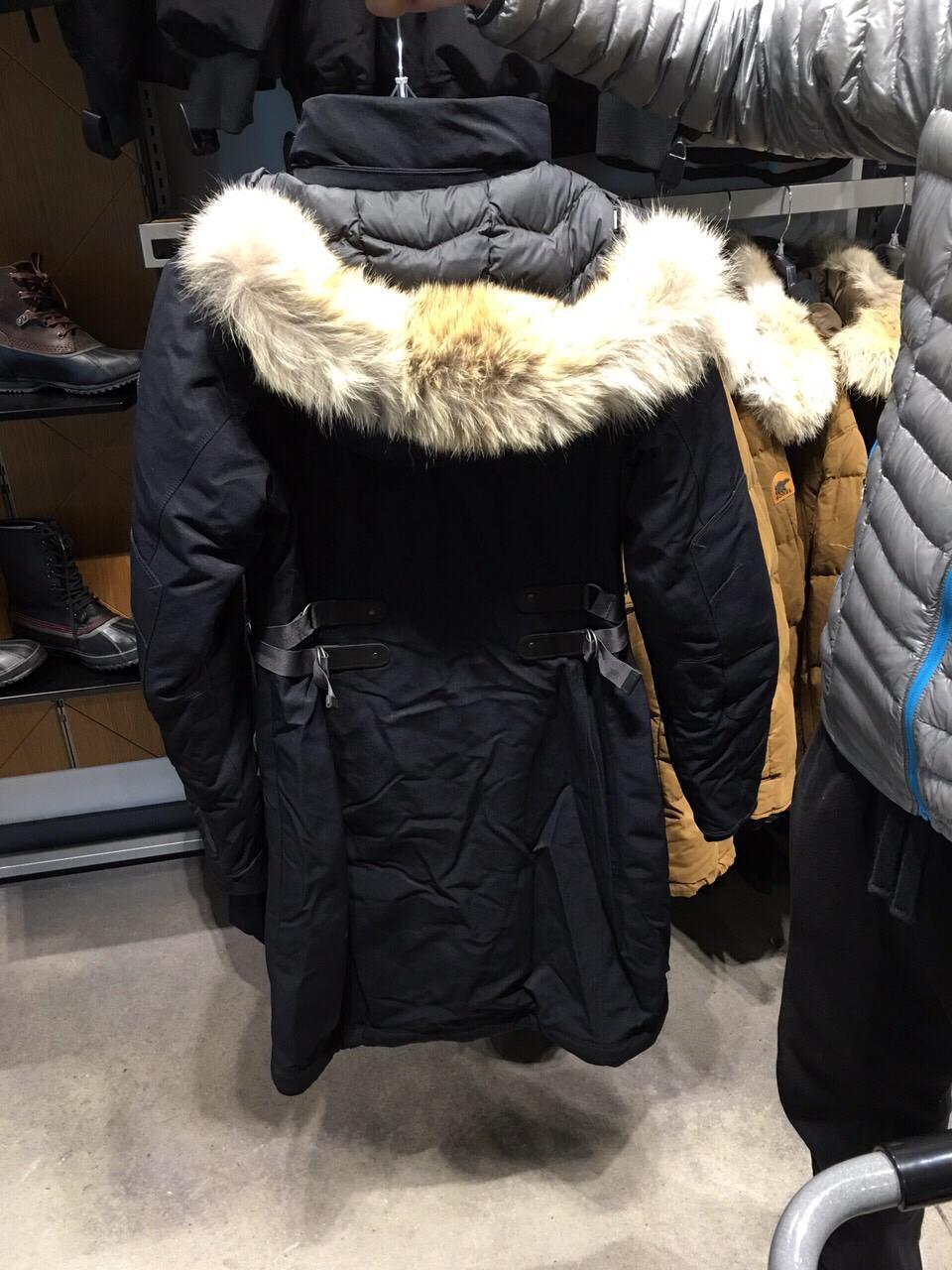 哥伦比亚旗下高端品牌sorel北极熊 女士长款羽绒服 防水面料 百分百