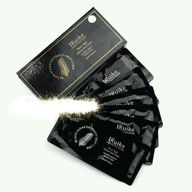 ruike蕊珂墨藻珍萃奢华面膜 解决干燥美白保湿 6片