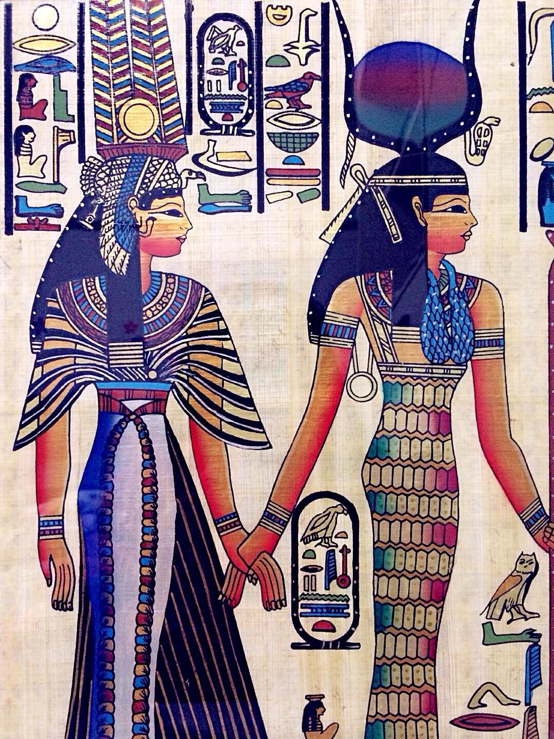 埃及进囗草沙树皮画(中号15寸),神秘高贵的埃及艳后……这是我在埃及