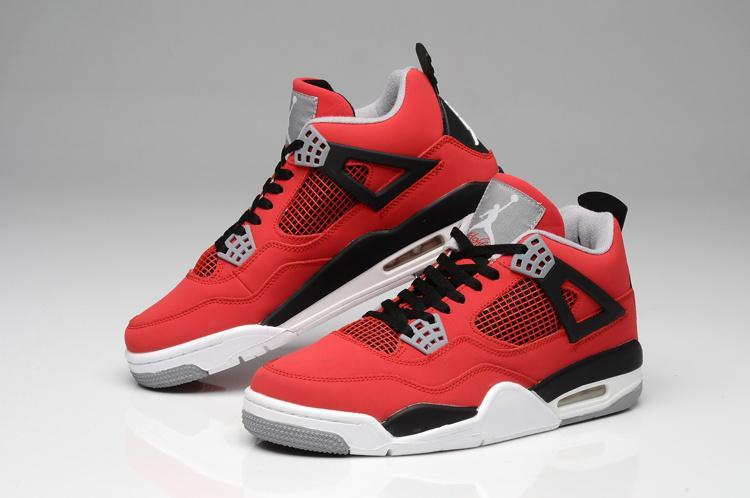 aj4代 新版 air jordan 大红(公牛)篮球鞋 新店开张,限量促销价50双