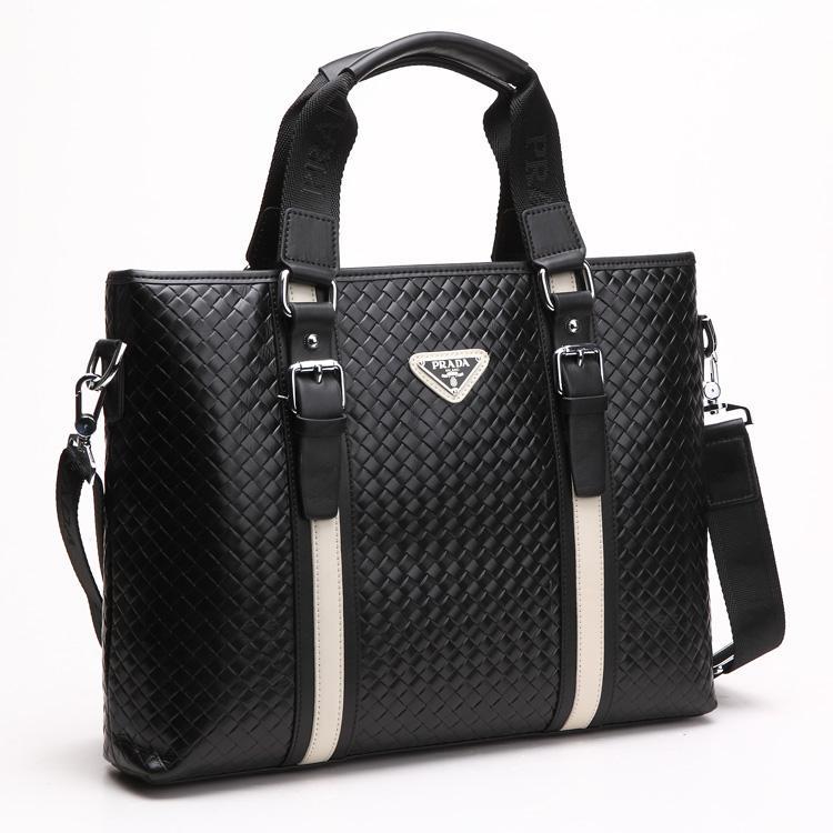 2014新款海外代购奢侈品普拉达男包真皮正品名牌单肩手