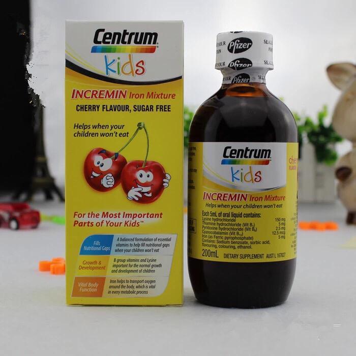 centrum kid善存賴氨酸兒童維生素b補鐵口服液200ml 【品名】