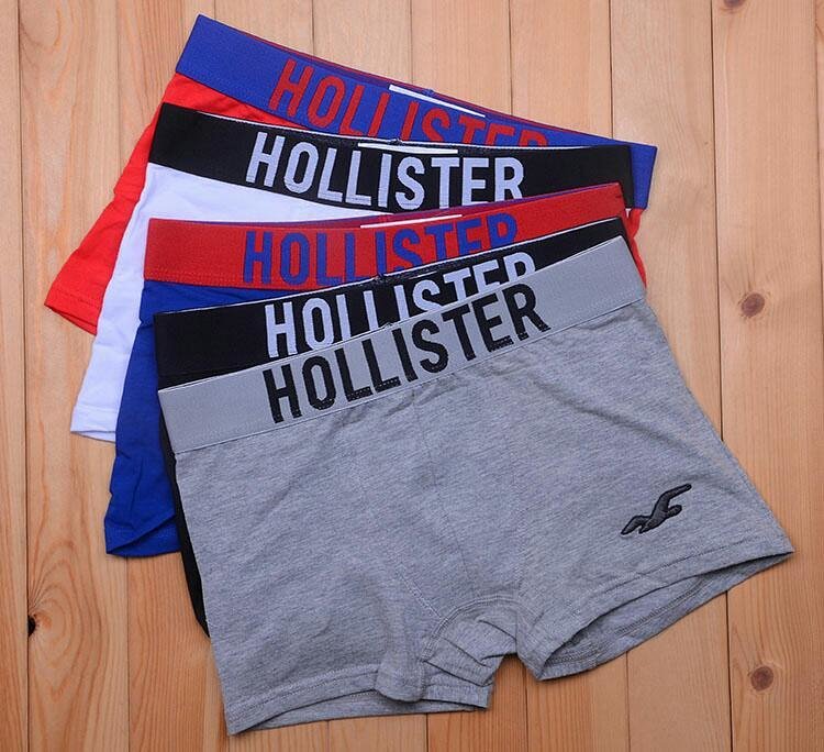 hollister 海鸥外贸原单,纯棉男士四角内裤 下单备注颜色