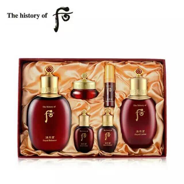 限量优质套盒]whoo后津率享红花凝香系列套盒6件套