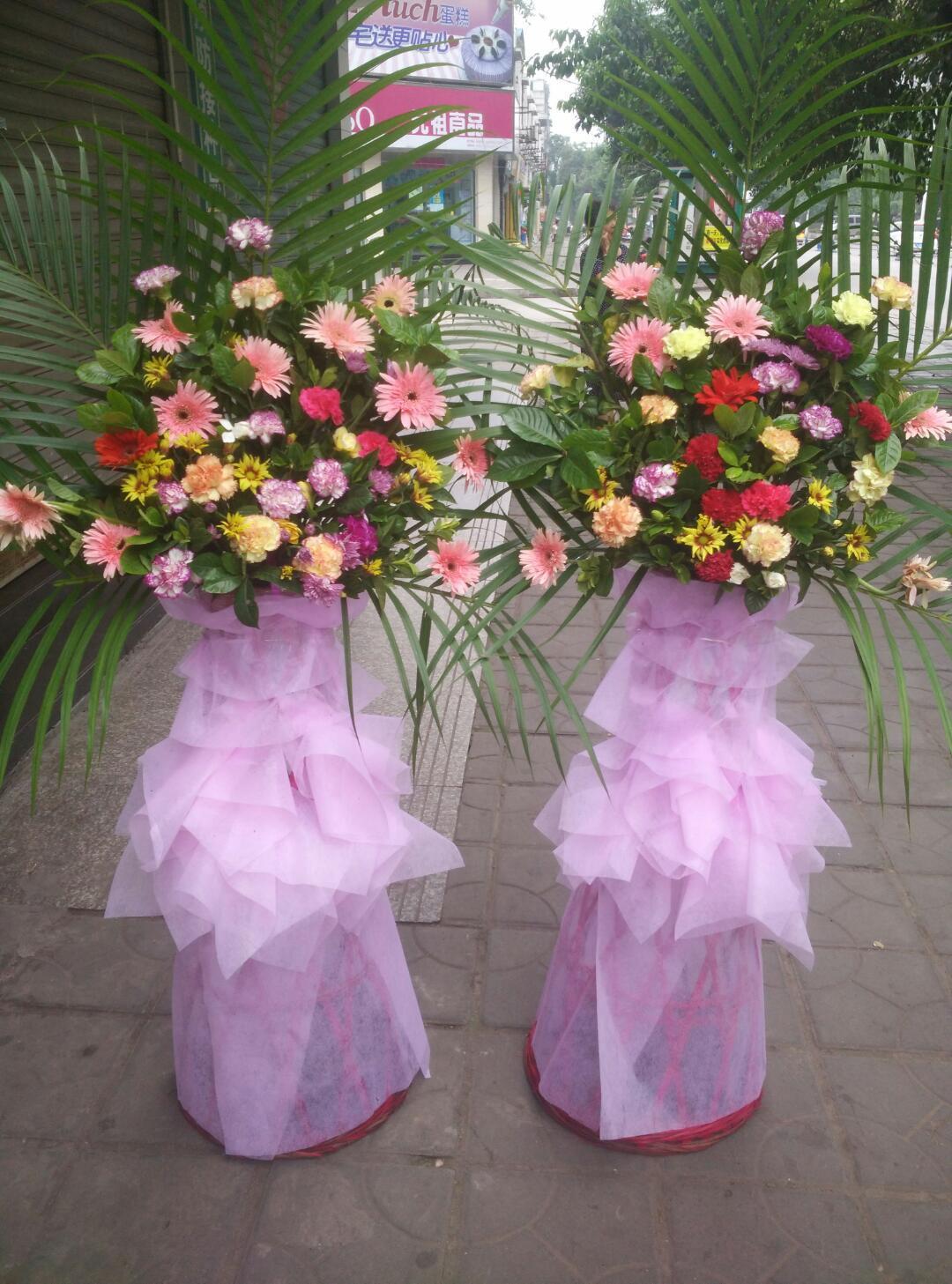 单层开业花篮2个