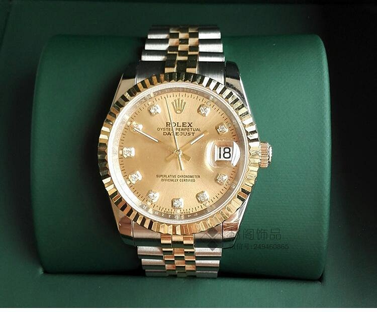 rolex勞力士男表腕錶瑞士2824-2機芯 18k金殼金錶