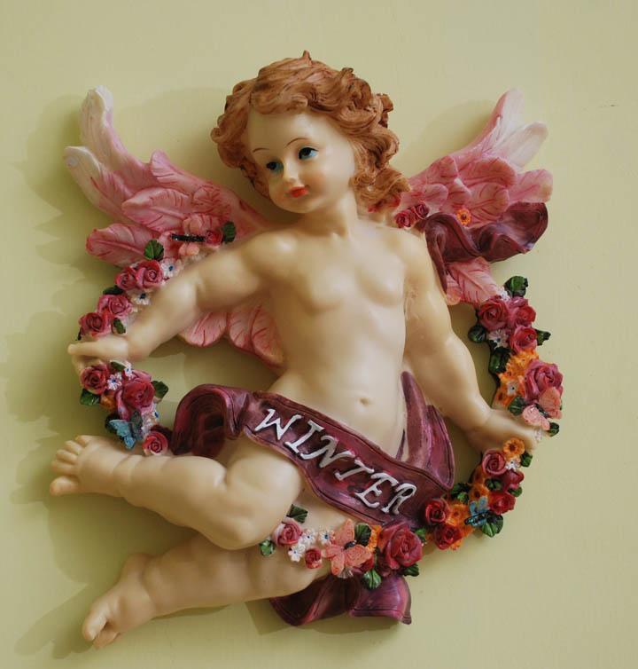 欧式树脂小天使壁挂件浮雕墙壁装饰金钱财富转运祈福(瑕疵特卖)