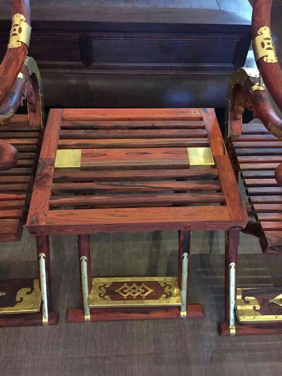 老挝大红酸枝交椅高清图