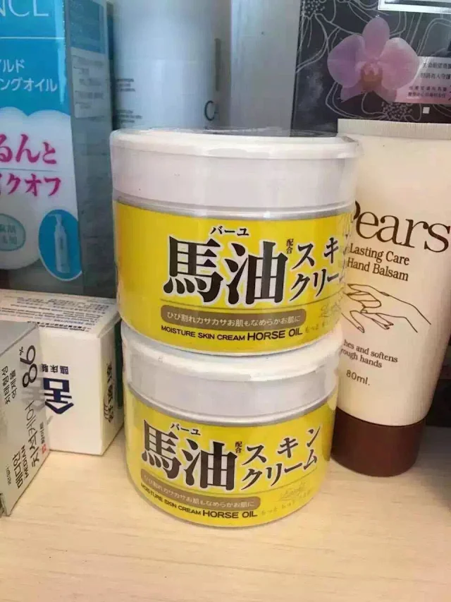 乐妈代购 日本北海道馬油面霜提升马油品质 特别加入q10肌肤动力原 抗老除皱的功效
