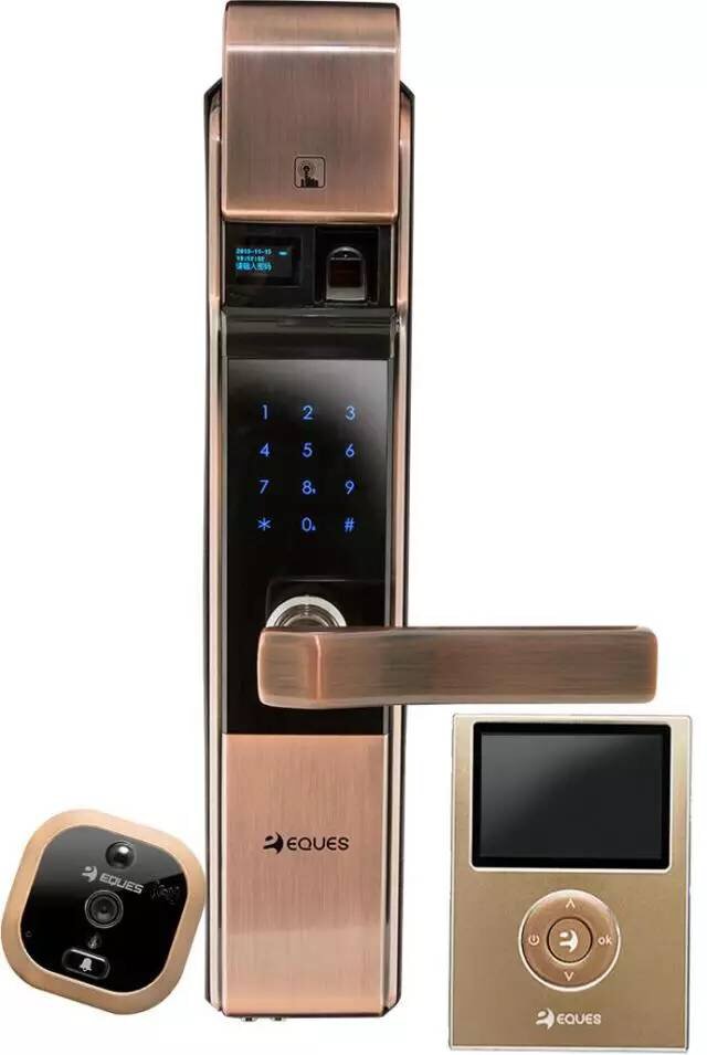 智能门控系统=指纹锁 智能猫眼门铃