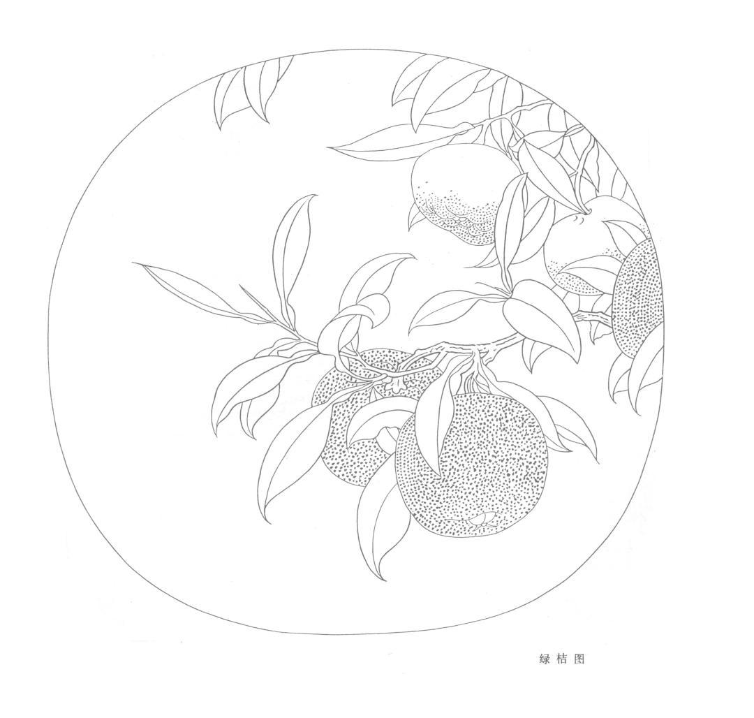 宋花鸟小品白描电子稿