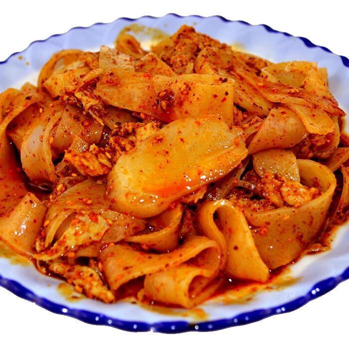 【6份包邮】正宗岐山擀面皮/面筋 真空包装 300g 内含:调料水,面筋包