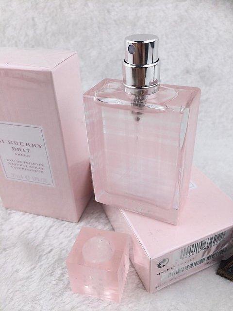 正品持久香水 巴宝莉粉格女士香水100ml/50ml 顺丰包邮 前味以绿色