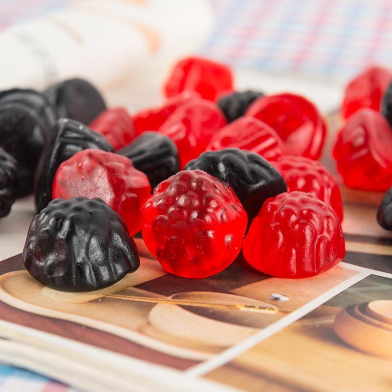 优之良品德国进口专柜正品糖果软糖qq糖光黑加仑子低价橡皮糖100g