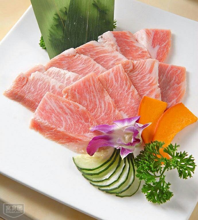 猪雪花肉,口感细腻,独特!猪肉中的极品,煎肉,烤肉,爆炒为佳
