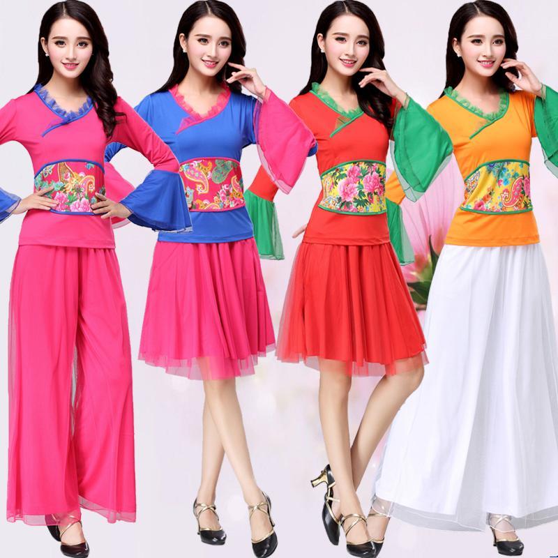 云裳广场舞服装新款套装gcw长袖秋冬中老年舞蹈服装表演服演出服