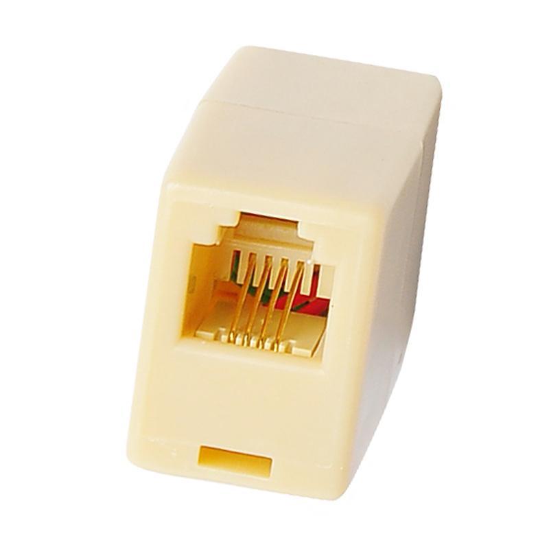 三堡 电话直通头 电话双通头 电话线对接头 电话线延长转接头 直通头