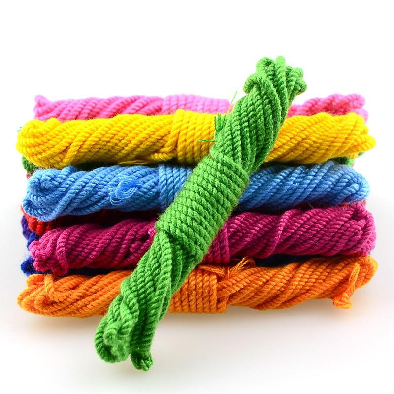 豪饰解码多种纯色手搓绳文玩线黑 咖啡 紫 宝蓝 天蓝 深绿 浅绿