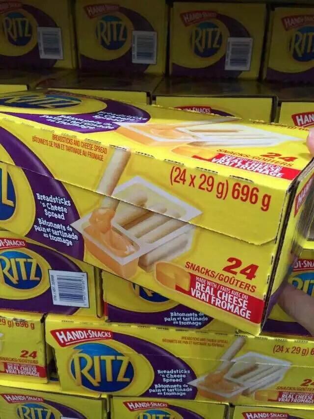 【一箱直邮包邮】加拿大ritz乐士卡夫芝士奶酪手指饼干零食29g*24