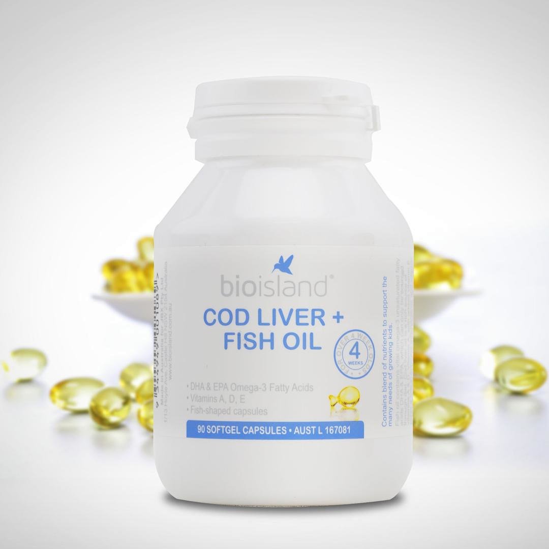 bio island 生物岛 澳洲婴幼儿鳕鱼鱼肝油 鱼油胶囊 90粒 【正品澳洲