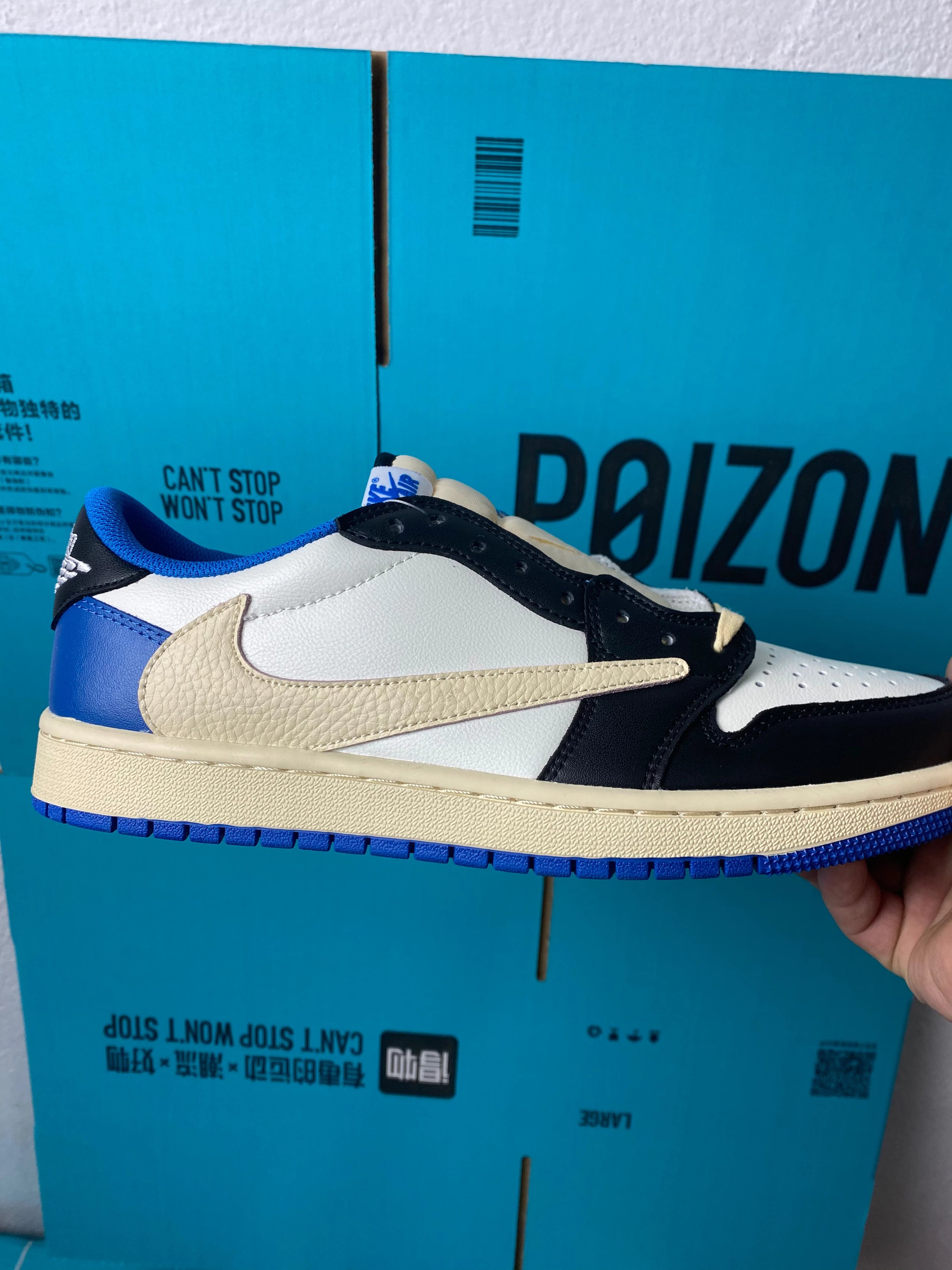 Fragment x Air Jordan 1 x Travis Scott Low