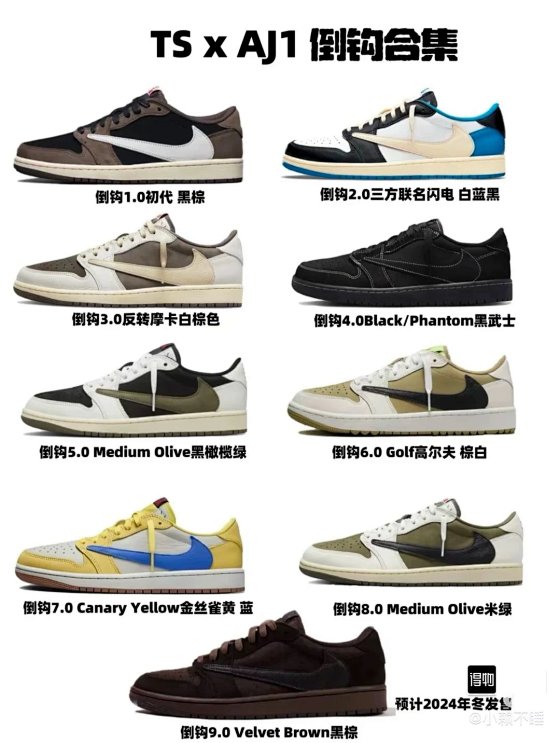TH Pure Original Travis Scott x Jordan 1 Low OG Reverse Swoosh Low