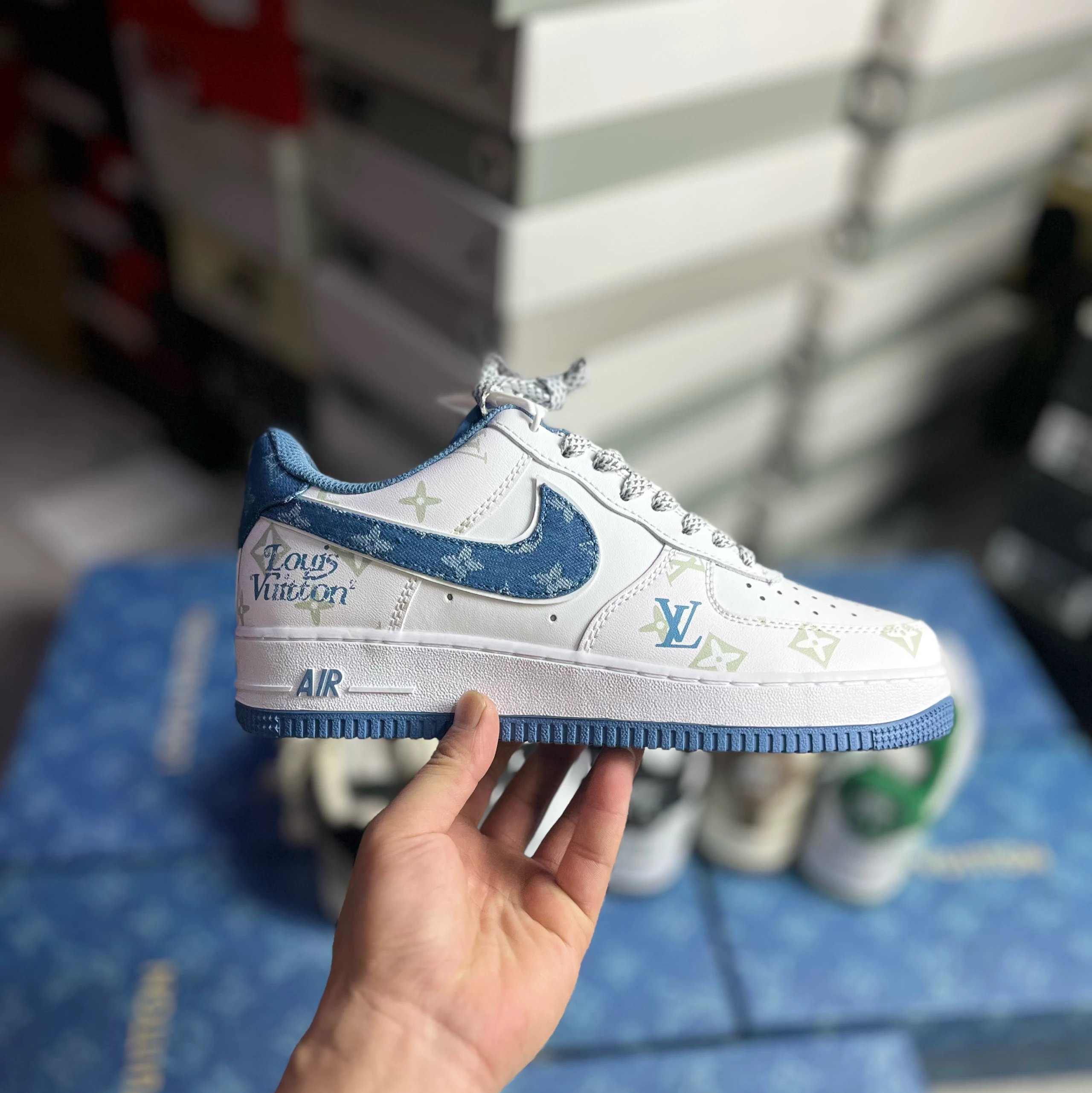 white-blue