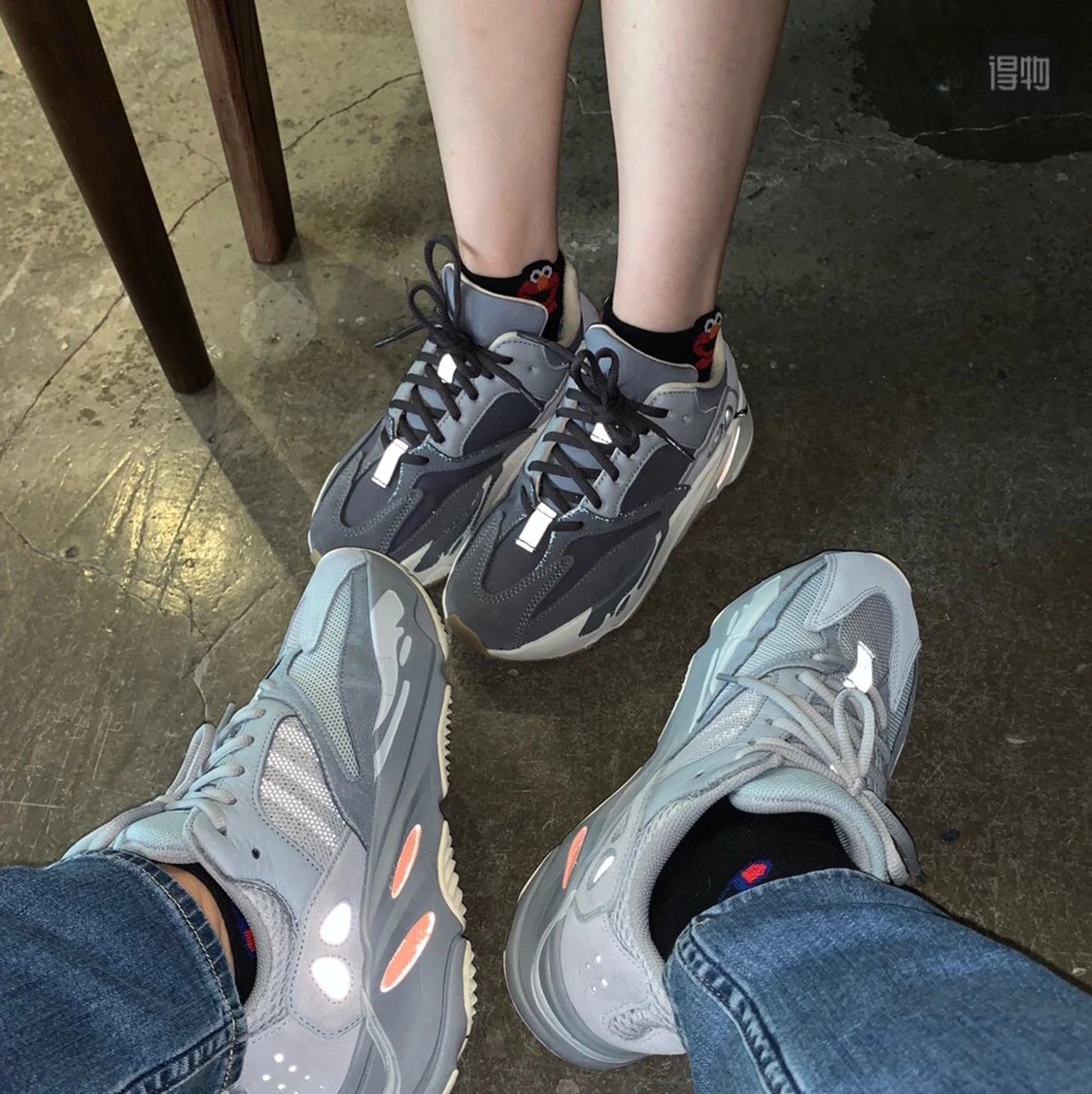 Toxic Family Full Colorway Original Shoe Open Edition Original Genuine Explosive Yeezy boost 700 "Salt" Correct Head Leather