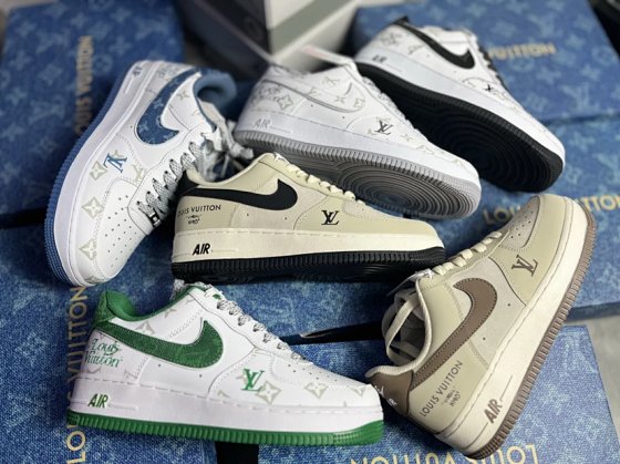 Pure original sole cushion air Force1 co branded 6 colors