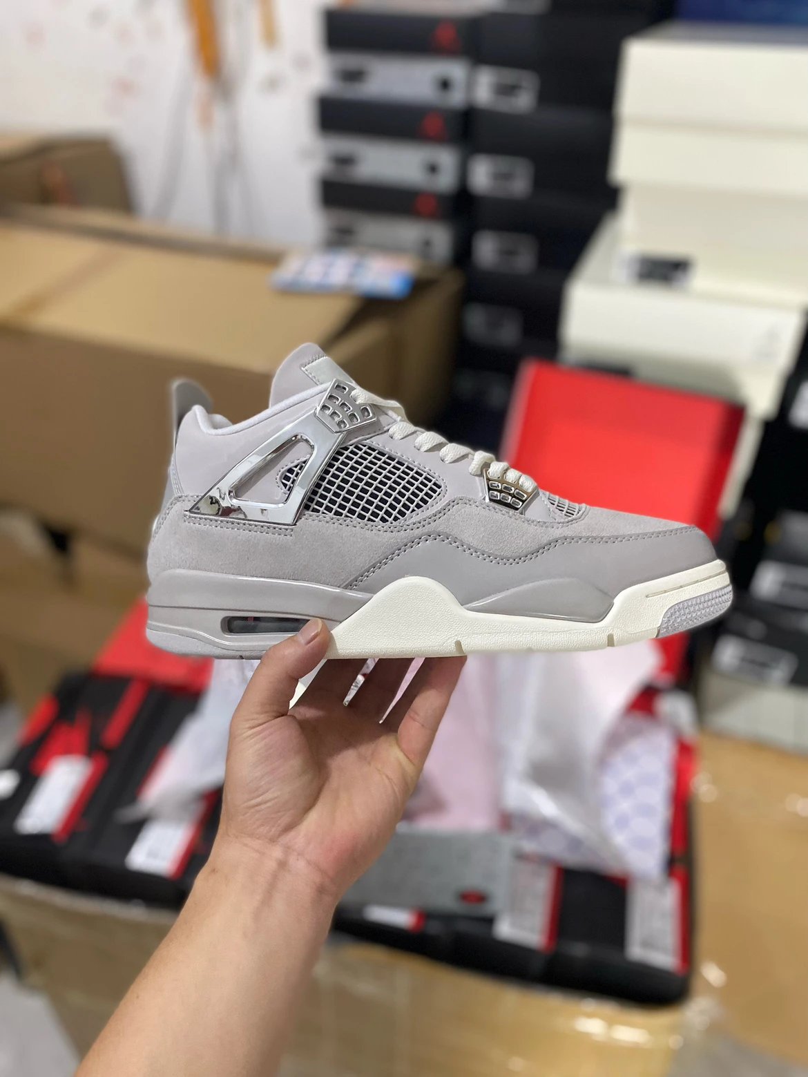 Jordan J4 Retro Silver Plating