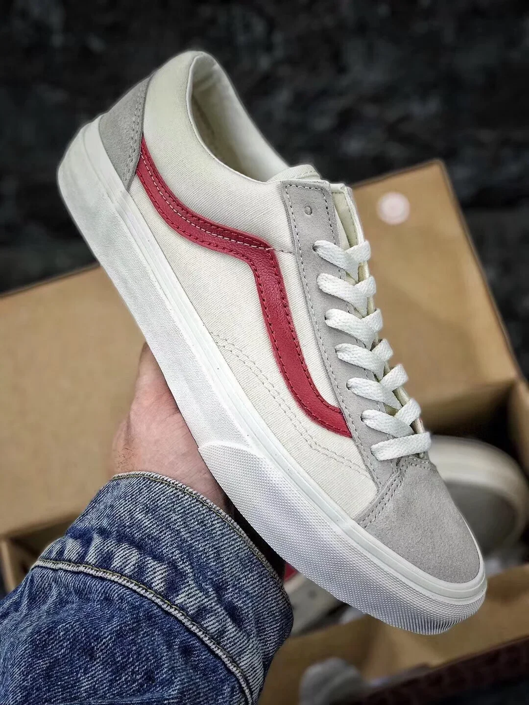 Vans Vault Og Style 36 Lx Marshmallow 经典硫化板鞋 米蓝红 18ss韩国限定