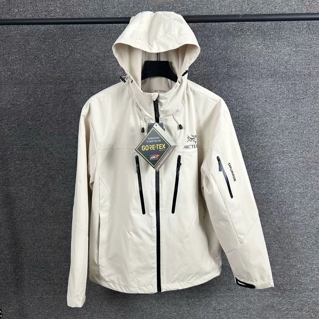SV hardshell, embroidered white