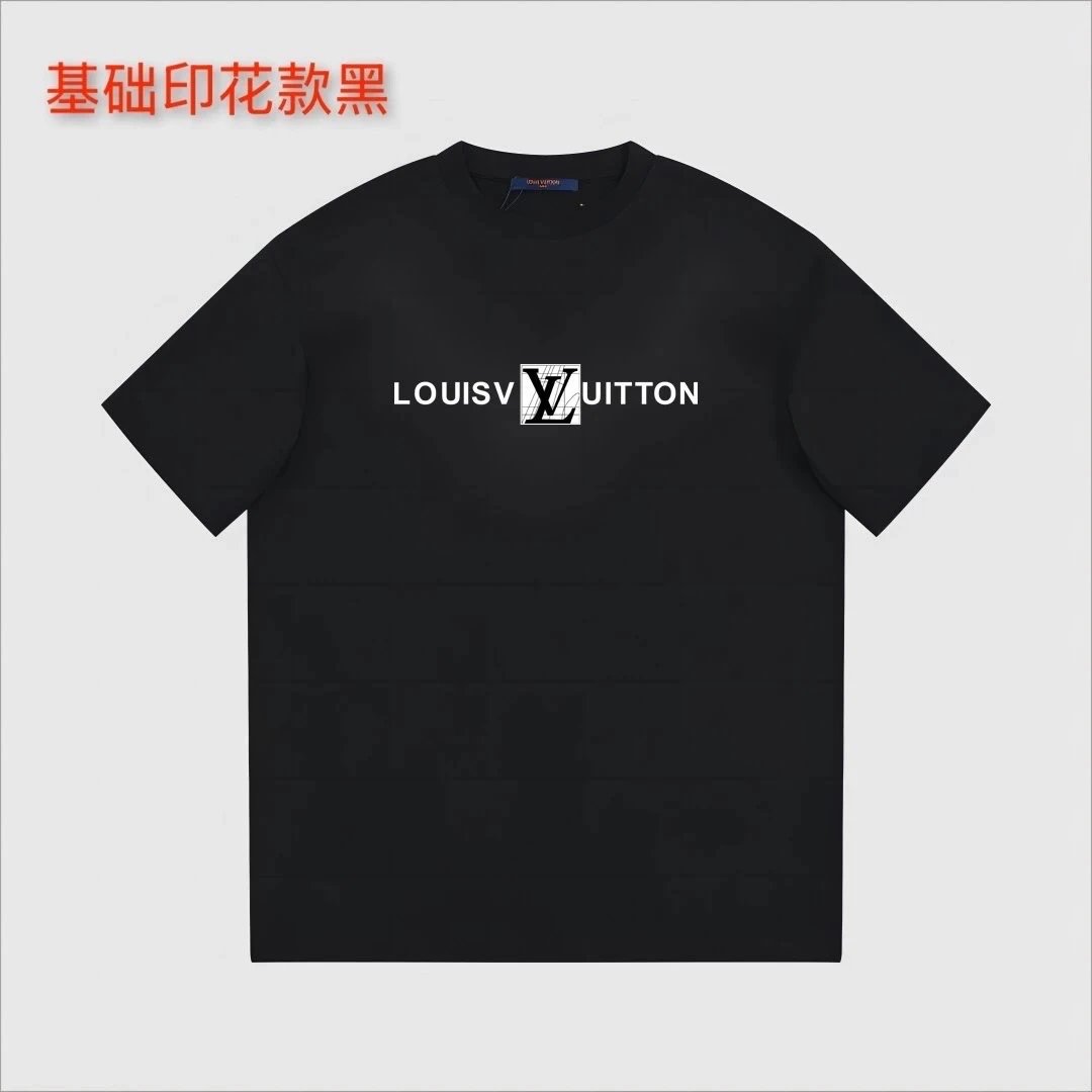 LV T-shirt Basic Print Black