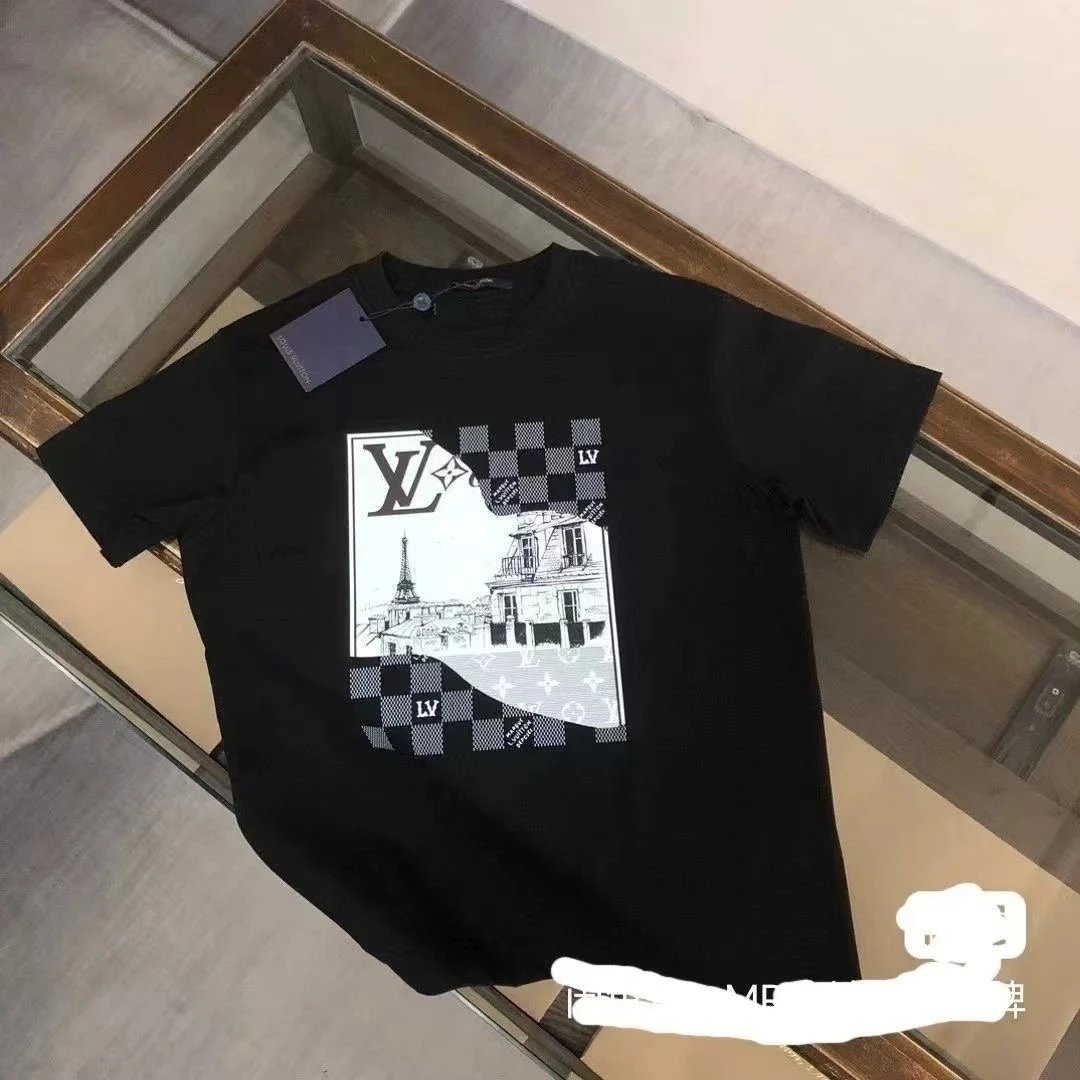 LV T-shirt Tower Black