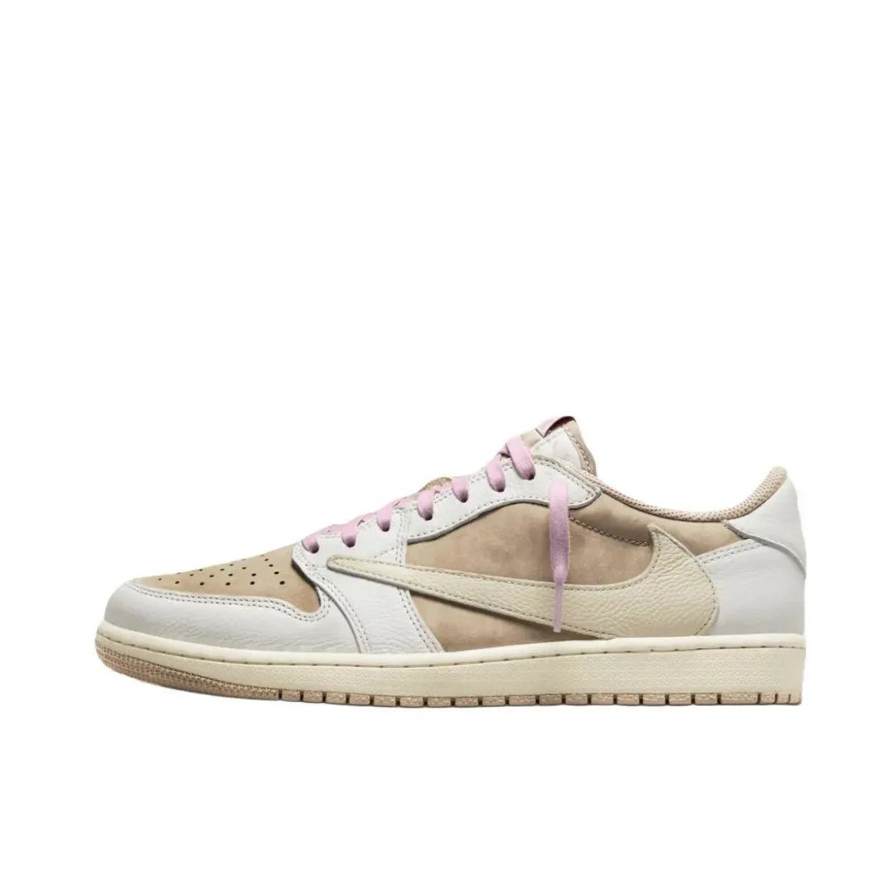 AJ1 Low-棕粉 倒钩