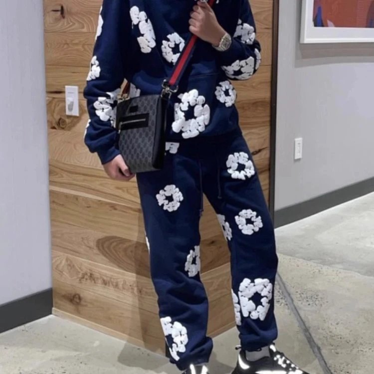 D 木棉花卫衣卫裤秋冬ins连帽衫 3