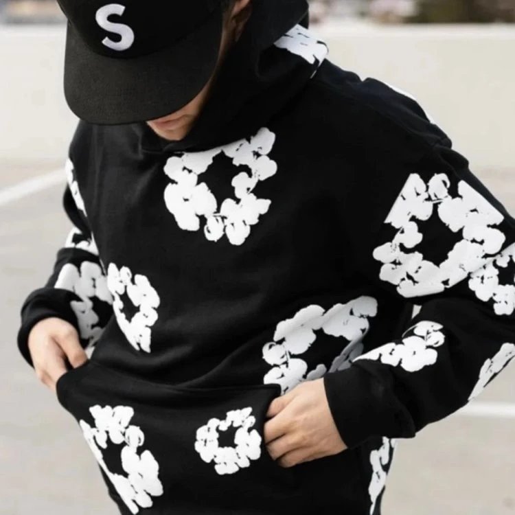 D 木棉花卫衣卫裤秋冬ins连帽衫 4