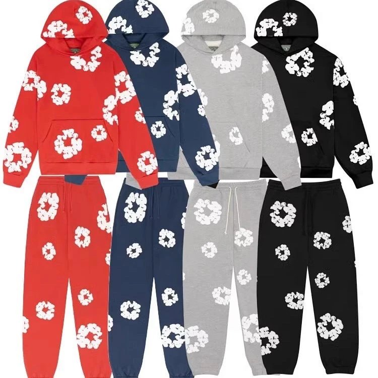 D 木棉花卫衣卫裤秋冬ins连帽衫 1
