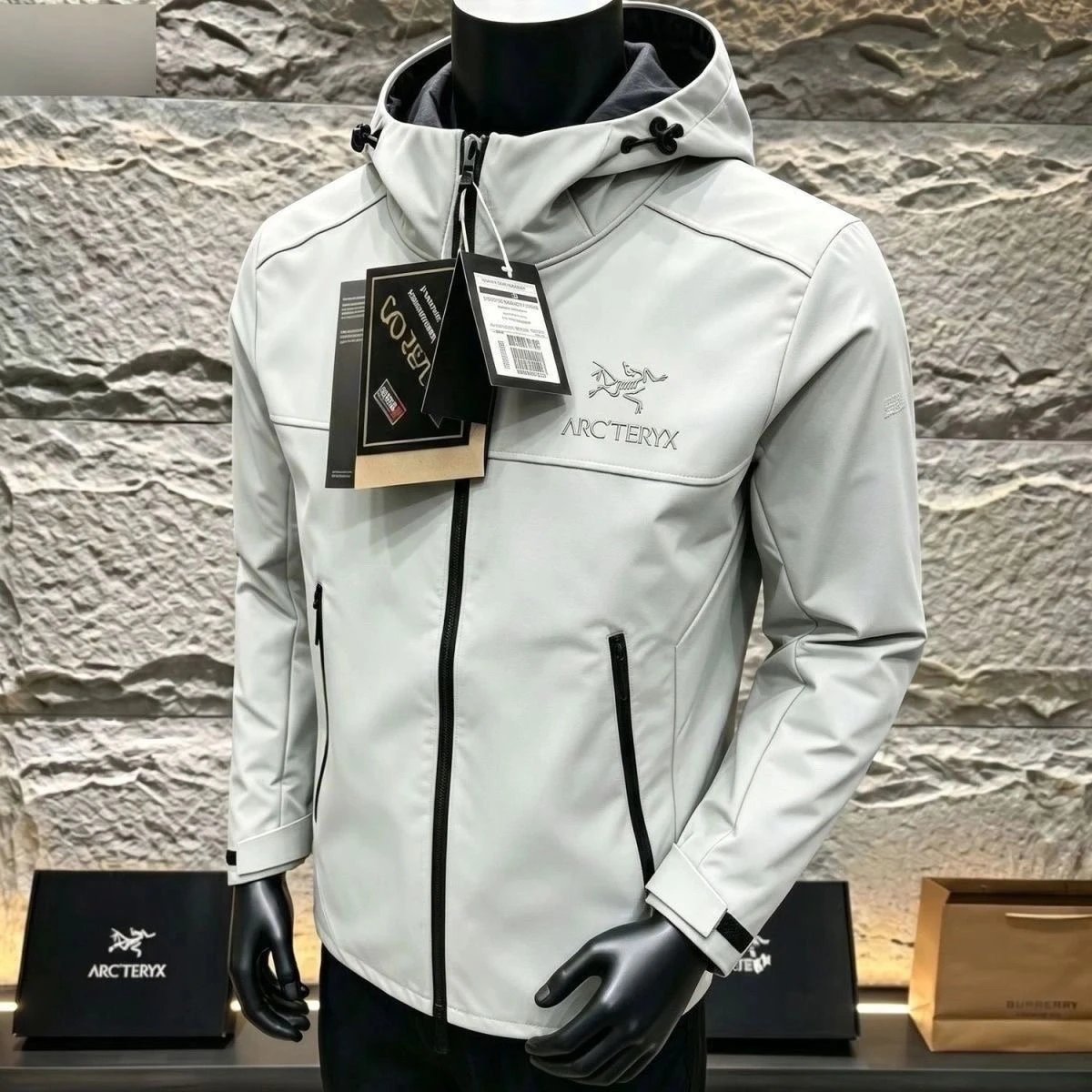 Hard shell windproof white