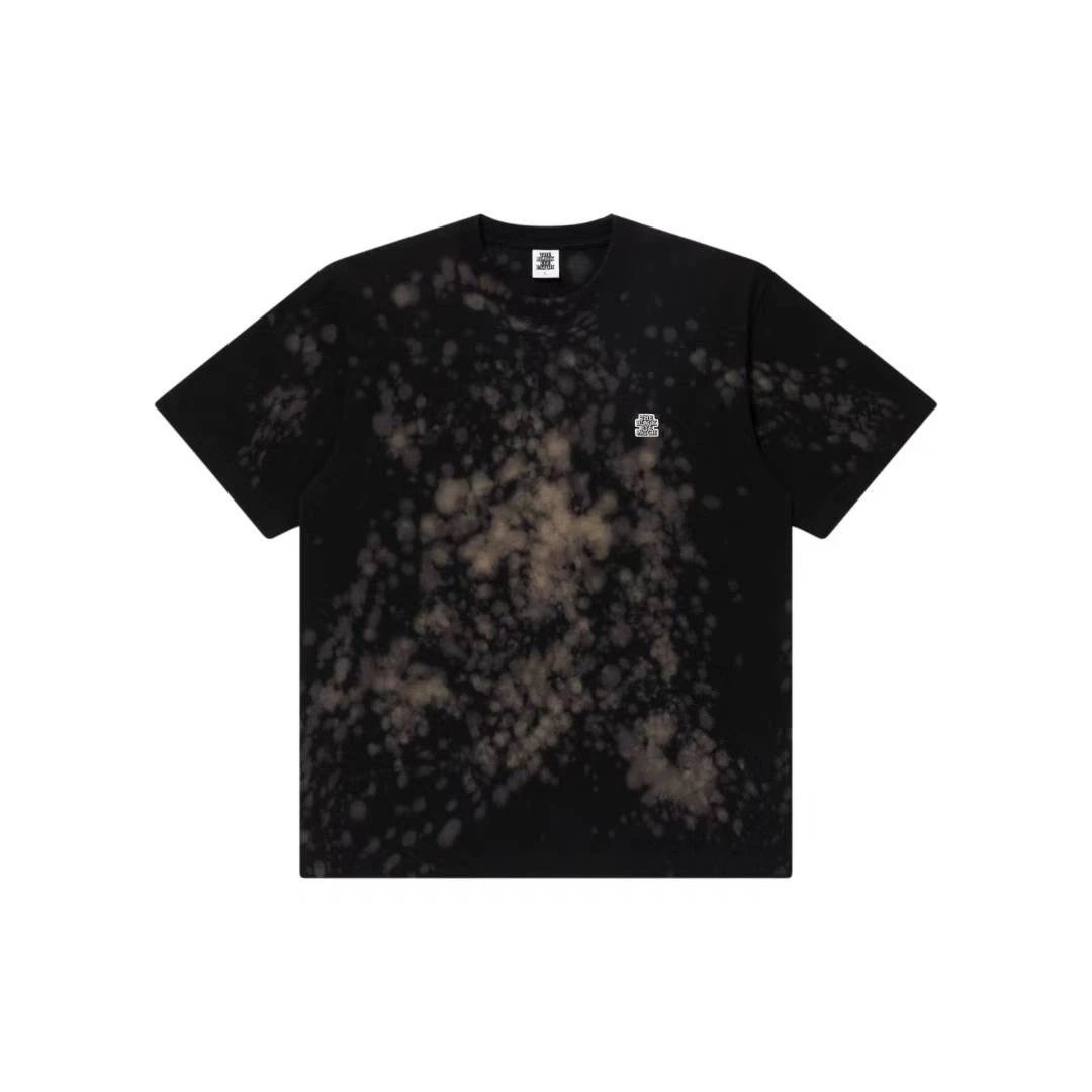 THE BLACK EYE PATCH 25SS SMALL OG ACID SPLATTERED TEE BLACK 8.5oz Heavyweight Cotton Washed Acid Splatter Distressed Short Sleeve Tee