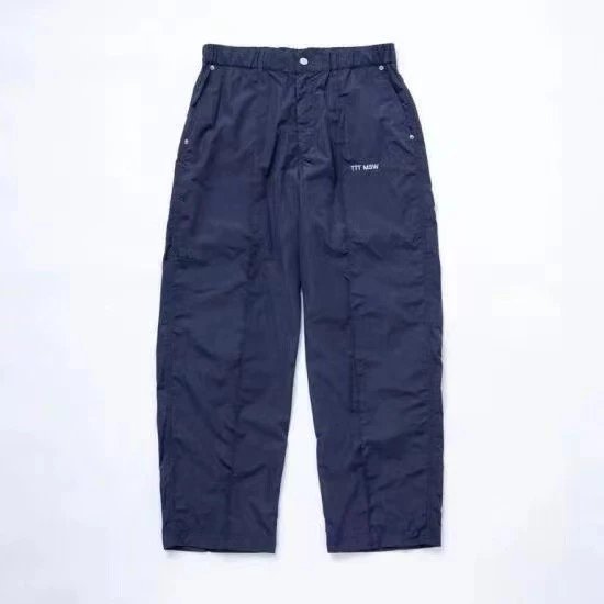 TTT_MSW 2024S/S NEW STANDARD WIDE PANTS天才设计师 Shota Tamai 拼接尼龙长裤 