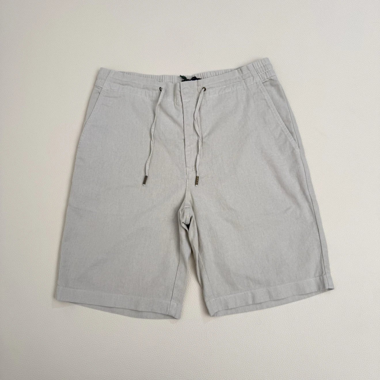 【卡其W34】Barbour英国 男款亚麻纯棉短款