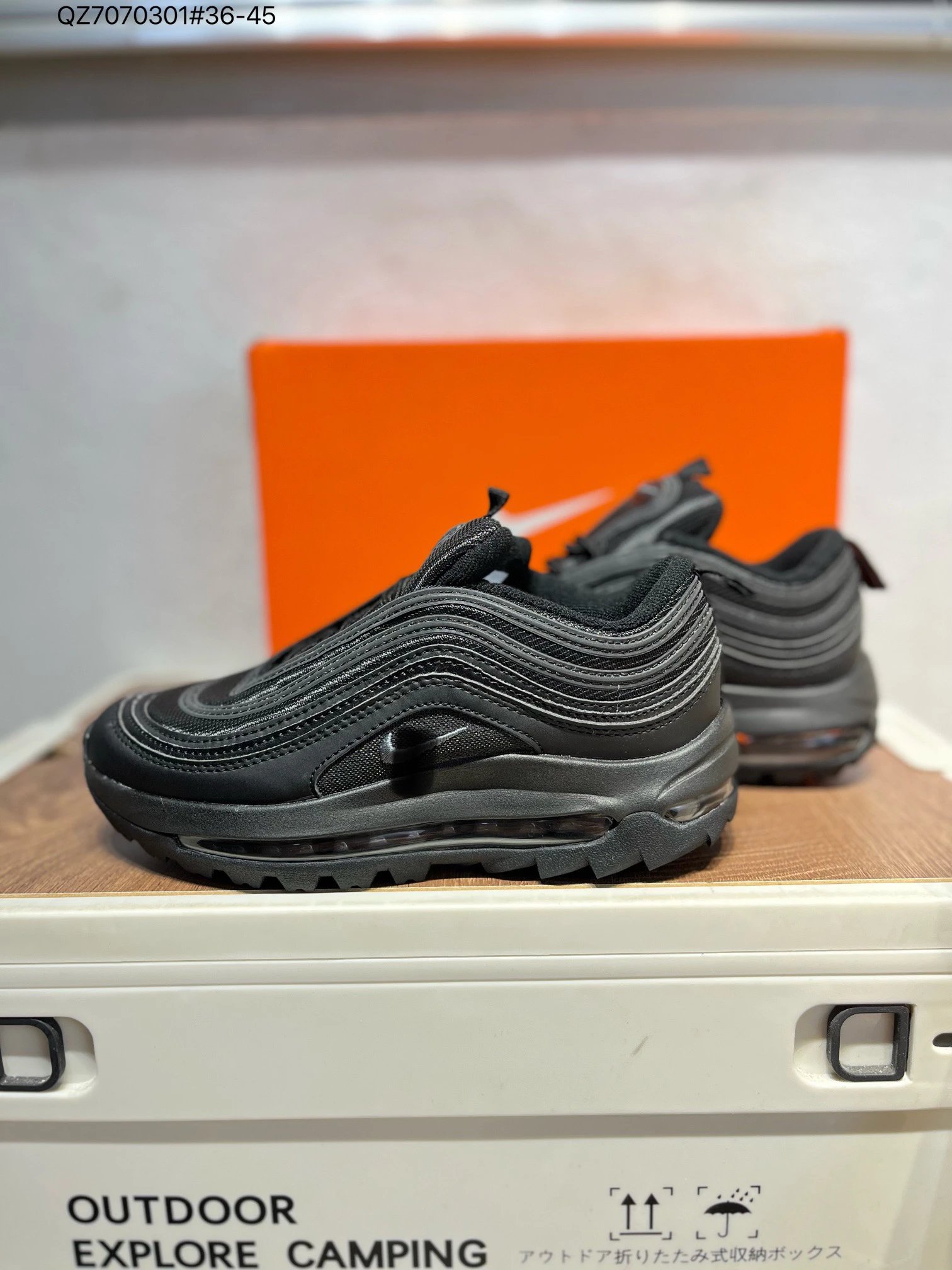Nike Air Max 97 Slip-On Lifestyle Sneakers with Elastic Laces