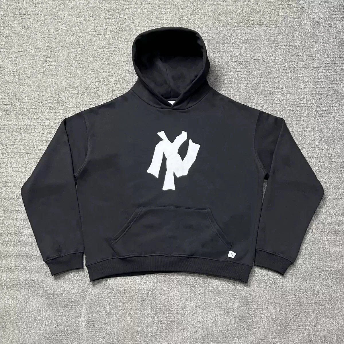 AKIMBO CLUB Graphic Print Zip-Up Hooded Sweatshirt